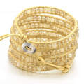 New arrival bohemian jewelry gold bohemian bracelet wrap around bead crystal bracelet